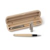Parure de stylo bille et roller en bois Oliviero