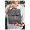 Sac à bento pliable isotherme 'Fujisawa', gris chiné RPET
