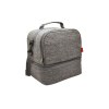 Sac à bento isotherme 'Uji', gris chiné RPET