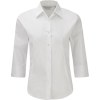 Chemise fittée femme manches 3/4