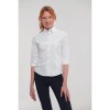 Chemise fittée femme manches 3/4