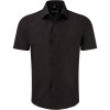 Chemise fittée homme manches courtes
