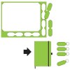 Porte-clé losange uni upcycling en PU