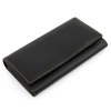 Portefeuille avec porte monnaie zippé en cuir Nappa Sandringham