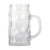 Très grand bock de bière en verre avec anse