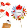 FLEUR SUR TIGE AVEC SACHET DE GRAINES