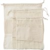 Set de 3 sacs filets en coton Adele
