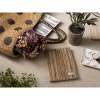 NERUDA. Bloc-notes A5 en fibre de paille naturelle avec pages lignées recyclées