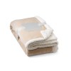 HEIDEN. Couverture polaire réversible (190 g/m²) avec ruban de satin et carte personnalisée