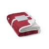 HEIDEN. Couverture polaire réversible (190 g/m²) avec ruban de satin et carte personnalisée