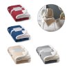 HEIDEN. Couverture polaire réversible (190 g/m²) avec ruban de satin et carte personnalisée