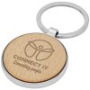 Porte-clés rond Moreno en bois de hêtre