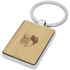 Porte-clés rectangulaire Neta en bambou