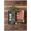 Porte-clés rectangulaire Neta en bambou