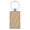 Porte-clés rectangulaire Gian en bois de hêtre