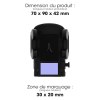 YUNIBA - SUPPORT VOITURE 3 EN 1 NOIR - POUR SMARTPHONE 6.9"