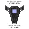 HYOKA - SUPPORT VOITURE GRAVITE AVEC FIXATION GRILLE D'AERATION