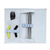 Set pailles 2 pcs et couverts Tierra