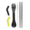Set pailles 2 pcs et couverts Tierra