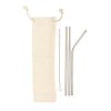Set de pailles en acier inoxydable
