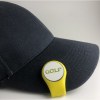 Clip visière silicone avec marque-balle Jaune