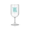 VERRE A PIED EN PLASTIQUE REUTILISABLE TRITAN 18 cl RAS BORD