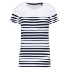 T-shirt marin col rond Bio femme
