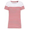 T-shirt marin col rond Bio femme