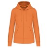 Sweat-shirt écoresponsable zippé à capuche femme