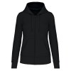Sweat-shirt écoresponsable zippé à capuche femme
