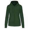 Sweat-shirt écoresponsable zippé à capuche femme
