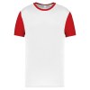 Maillot manches courtes bicolore unisexe