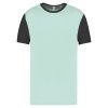 Maillot manches courtes bicolore unisexe