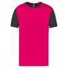 Maillot manches courtes bicolore unisexe