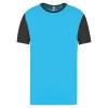 Maillot manches courtes bicolore unisexe