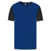 Maillot manches courtes bicolore unisexe