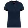 Polo Day To Day contrasté manches courtes femme
