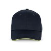 Casquette sandwich contrasté 6 panneaux OEKO-TEX® STANDARD 100