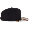 Casquette snapback motif fleuri