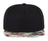 Casquette snapback motif fleuri
