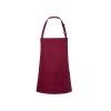 Tablier à bavette court avec boucle et poche