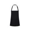Tablier à bavette court avec boucle et poche