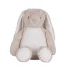 Peluche lapin avec ouverture zippée