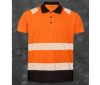 Polo haute visibilité en polyester recyclé