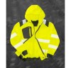 Sweat capuche zippé hv en polyester recyclé