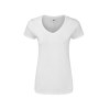 Tee-shirt femme col v