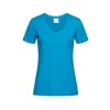 Tee-shirt femme col v
