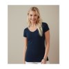 Tee-shirt femme col v