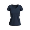 Tee-shirt femme col v