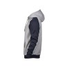Sweat capuche manches contrastées